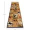 Flash Furniture Brown 2' x 7' Wilderness Theme Indoor Area Rug ACD-RGZ876038-27-BN-GG - alternate 3